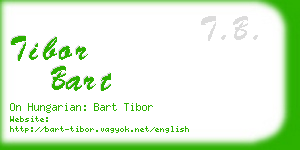 tibor bart business card